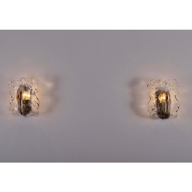 Murano Glass Sconces from Kalmar, 1970s, Set of 2 For Sale - Image 6 of 16