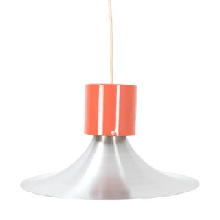 Pendant Lamp with Orange Detail For Sale