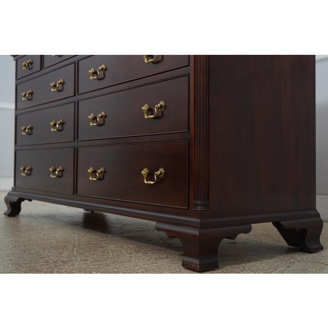 Henkel Harris Mahogany 9 Drawer Dresser For Sale - Image 10 of 18