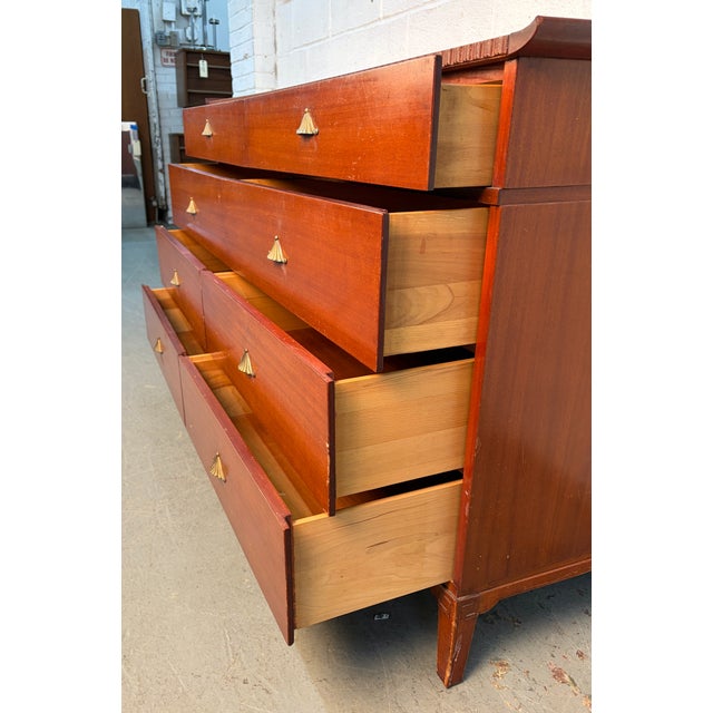 Vintage "Pagoda" Dresser by R-Way Furniture Company For Sale - Image 13 of 15