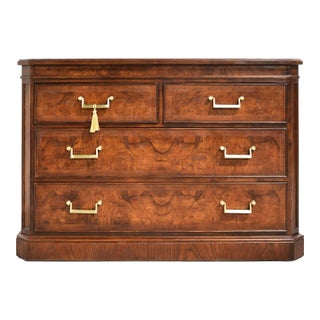 1990s Burlwood Chest Corinthian Collection by Drexel Heritage For Sale