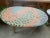 This vintage table has an amazing abstract Mid-Century Modern folk art vibe, from the swirly mixed colors to the whimsical...