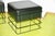 Pair of wire pouf stools with ski seats, 1950s, in good condition This piece is attributed to the mentioned...
