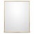 Hollywood Regency Hollywood Regency Thin Brass Frame Wall Mirror For Sale - Image 3 of 8