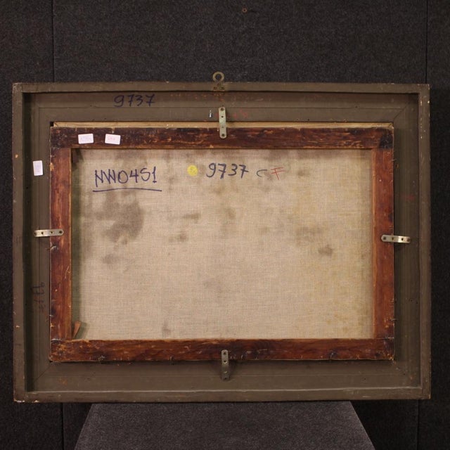 Landscape with Wayfarers, 1750, Oil on Canvas, Framed For Sale - Image 4 of 16