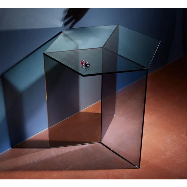 Clear Glass Isom Tall Coffee Table by Sebastian Scherer For Sale - Image 6 of 7