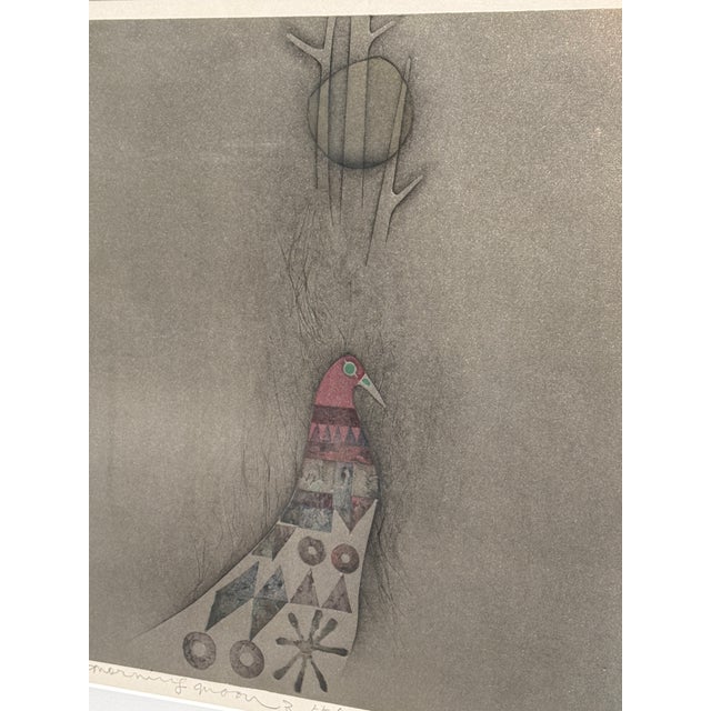 Design Plus Gallery presents Morning Wood, a Woodblock Print from 1977 by Kumihiro Amano. "Morning Moon" is a highly...