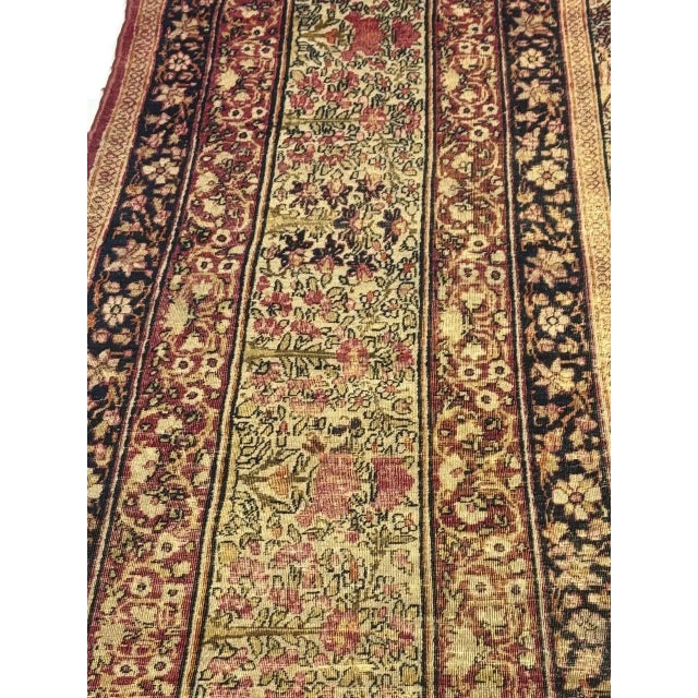 Pasargad DC Antique Beige Fine Hand Knotted Persian Kermanshah Rug For Sale - Image 4 of 6