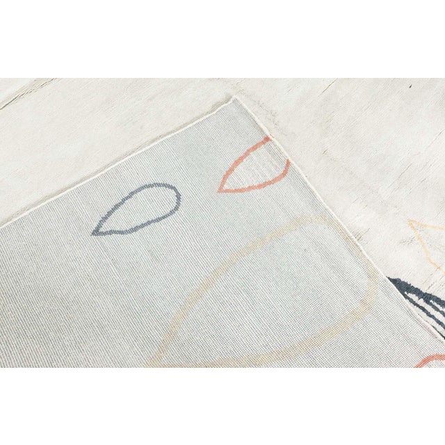 Textile Modern Art Deco Inspired Hand Knotted Wool Rug by Doris Leslie Blau For Sale - Image 7 of 7