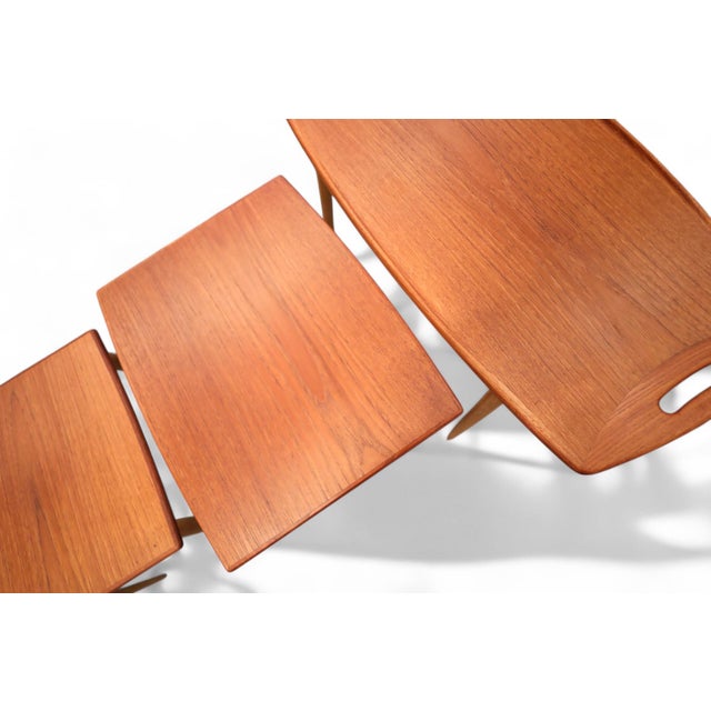 Teak Nesting Tables by Jens Harald Quistgaard, 1960s, Set of 3 For Sale - Image 16 of 18