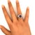 3.93 Carat Purple Star Sapphire Diamond Platinum Burst Ring, Size 8.5 For Sale In Los Angeles - Image 6 of 7