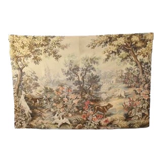 Vintage French Panneaux Gobelin Verdure Tapestry For Sale