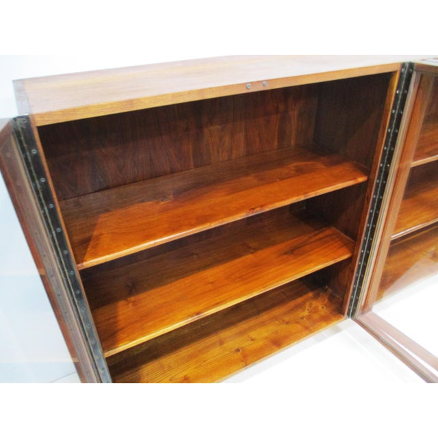 Brown Mid Century Black Walnut Bookcase in the Style of Nakashima For Sale - Image 8 of 13