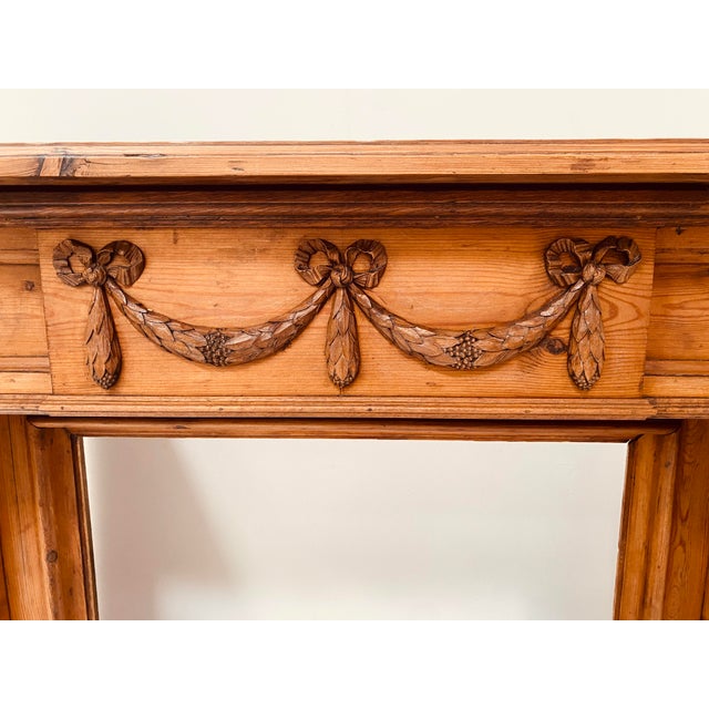 Louis XVI Style Fireplace in Fir, 1800s For Sale - Image 6 of 8
