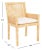 Not Yet Made - Made To Order Sarai Accent Chair with Cushion - Natural/White For Sale - Image 5 of 11