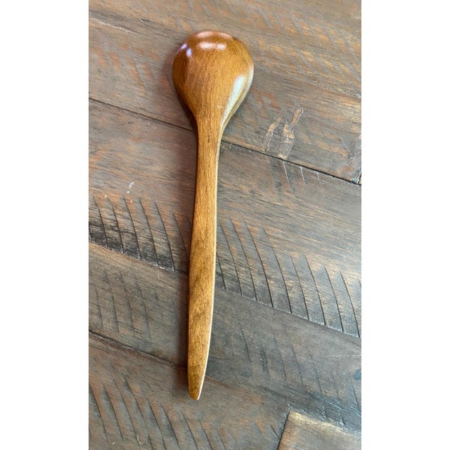 Vintage Mid Century Snack Rice Salad Bowls Total Set of 7 Pieces, 5 Small Bowls One Spoon and 1 Large Salad Bowl For Sale In Sacramento - Image 6 of 6