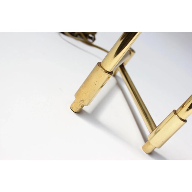 Mid-Century Adjustable Two-Fixture Brass Table Lamp by Laurel For Sale - Image 11 of 13