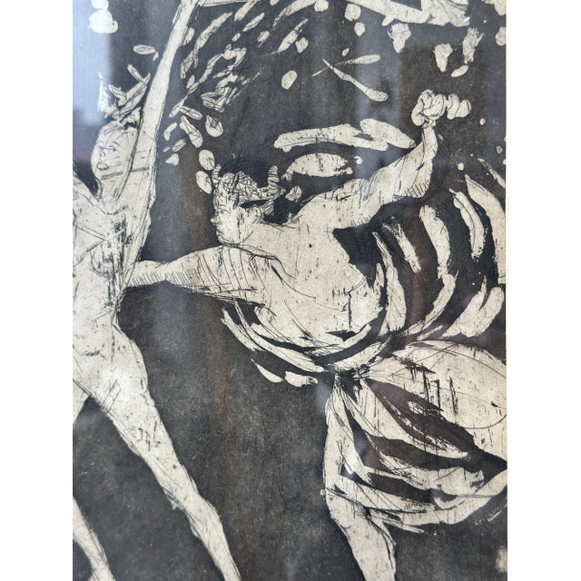 Vintage "Daphne and Apollo" Framed Artist's Proof by Harriet Zeitlin, Circa 1970s For Sale - Image 12 of 17