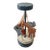Vintage Handmade Wooden Spinning Carousel With Elephants and Giraffes For Sale