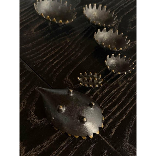 1950s Walter Bosse SDL Stacking Hedgehog Ashtray Set 1950’s Germany For Sale - Image 5 of 6