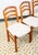 Mid Century Danish Modern Dining Chairs Set 4 Benny Linden Teak High Back MCM For Sale - Image 4 of 12