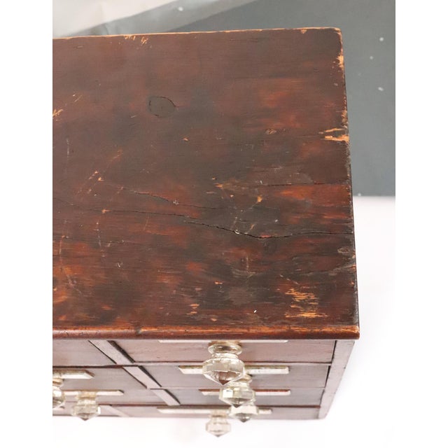 Late 19th Century 19th Century Tabletop Pharmacist's Apothecary Cabinet For Sale - Image 5 of 13