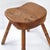Superb Vintage Brutalist Stool 1950 in Oak, 4 Legs, 50s For Sale - Image 4 of 12