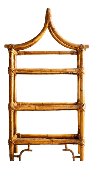 Bamboo Pagoda Shelf, 1960s
