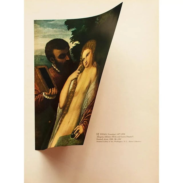 1953 After Titian "Allegory", Vintage First Edition Full-Color Print For Sale - Image 4 of 8