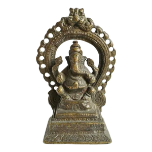 Small Antique Bronze Ganesha