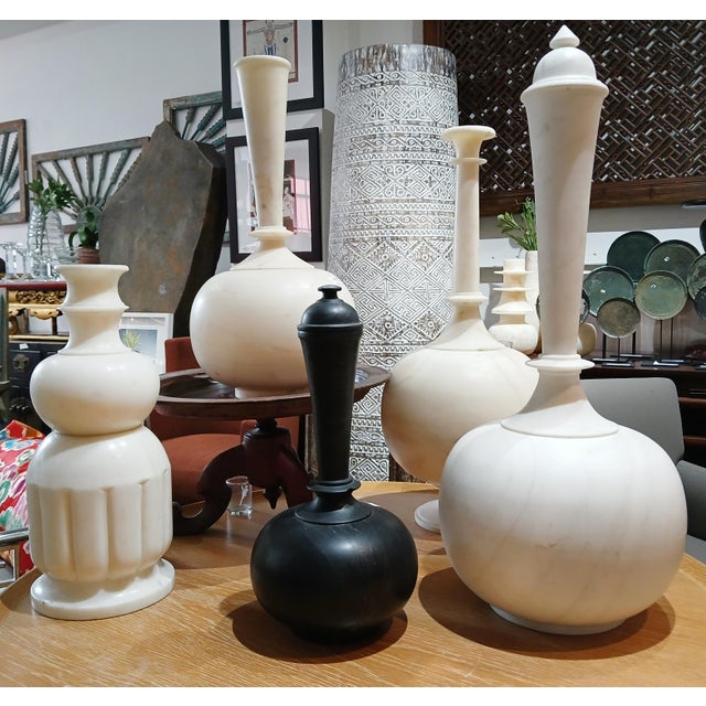 Mid 20th Century Black Marble Vase For Sale - Image 12 of 12