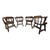 Elevate your dining space with this exceptional, matching set of four mid-century dining chairs crafted by the historic...