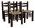 Vintage Set of Four Attributed to Charles Dudouyt Chairs For Sale