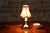 Mid-Century Table Lamp in Brass and Textile Lampshade, Czech, 1960s For Sale - Image 4 of 10