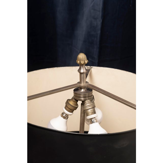 Gilt and Silver Bronze Pineapple Table Lamp attributed to Maison Charles, France, 1960s-1970s For Sale - Image 11 of 14