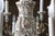 Off-white 1970s Italian 18-Light Carved Wood & Gilt Metal Chandelier For Sale - Image 8 of 18