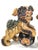 Printmaking Materials Pair of Mid-Century Chinese Ceramic Polychrome Foo Dog Figurine For Sale - Image 7 of 7