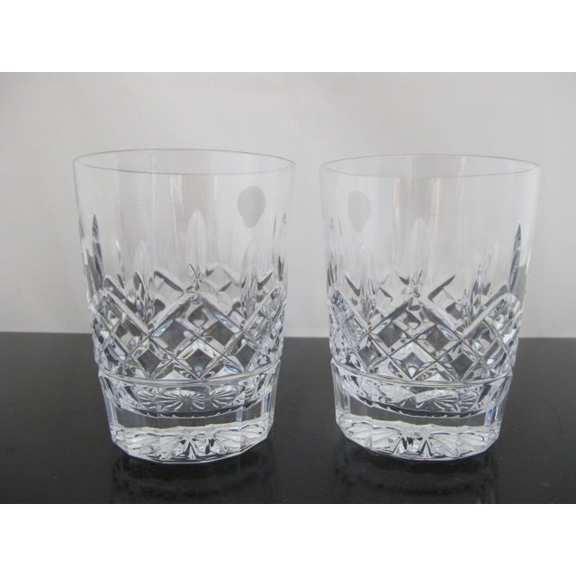 Waterford Crystal Waterford Crystal Lismore Double Old Fashioned Glass Set of 2 Unused in Box For Sale - Image 4 of 10
