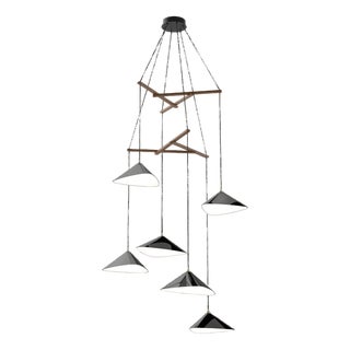 Emily V6 Group in High Gloss Paint Pendant from Moss Objects For Sale