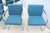 MCM Ludwig Mies Van Der Rohe Brno Tubular Chairs Blue Fabric by Gordon, Set of 6 For Sale - Image 12 of 18