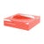 Sublime Trellis Salmon Acrylic Candy Catchall Dish, Large For Sale - Image 4 of 9