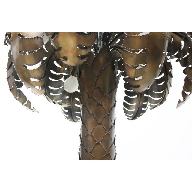 Vintage Palm Floor Lamp in Brass by Christian Techoueyres for Maison Jansen, 1970 For Sale - Image 12 of 13