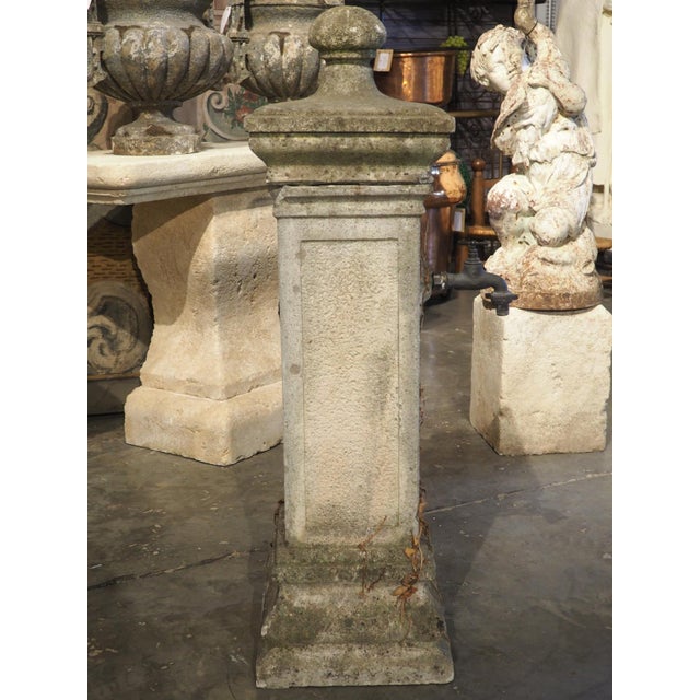 Vintage French Cement Fountain Pillar From Provence For Sale - Image 13 of 18