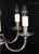 Metal Antique English Silver-Plated Chandelier, 1920s For Sale - Image 7 of 16