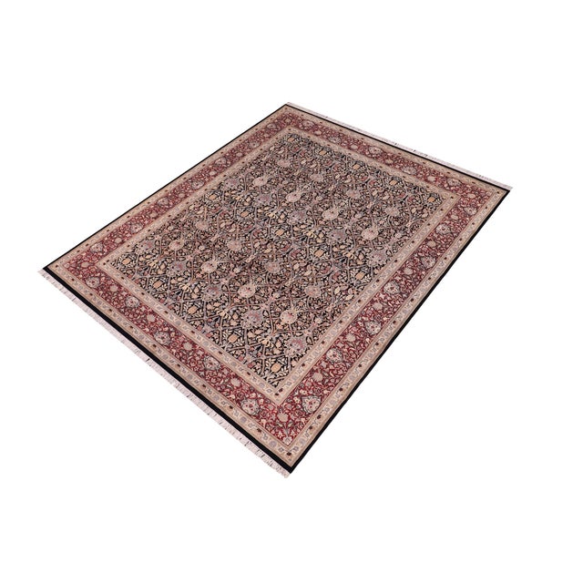 Designed with mesmerizing intricacy and gorgeous color palette, this hand-knotted masterpiece demonstrates the beauty and...
