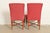 Baker Furniture Modern Regency Sycamore Wood Upholstered X-Base Dining Chairs, Set of Six For Sale - Image 11 of 14
