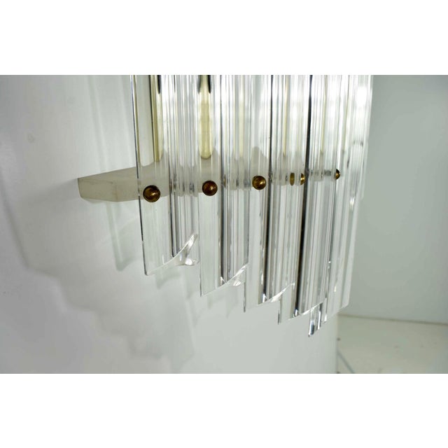 Mid-Century Modern Very Large Mid-Century Lucite Sconces For Sale - Image 3 of 8