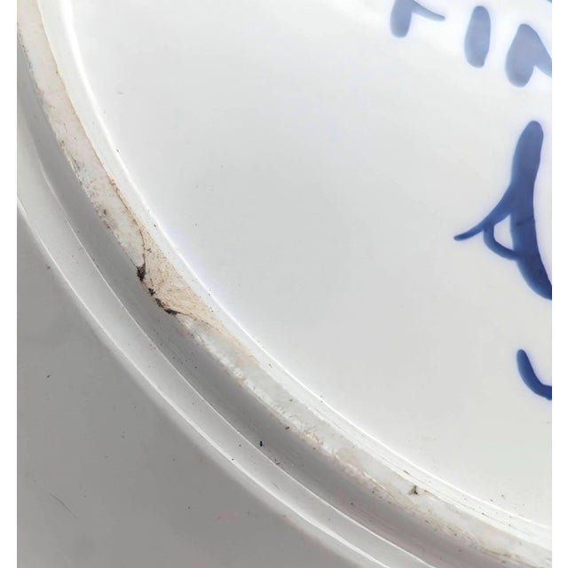 Off-white Vintage Arabia of Finland "Paju" 14" Round Serving Platter For Sale - Image 8 of 12