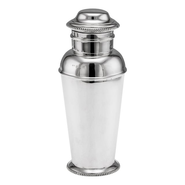 Vintage English Art Deco Silver Cocktail Shaker from Mappin & Webb, 1930s For Sale