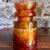 Antique Hemingray No. 19-30 Amber Color Glass Repurposed Insulator Candle Holder For Sale - Image 4 of 7
